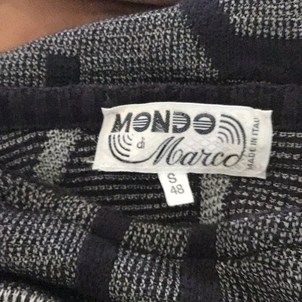 MONDO di Marco vintage sweater, Black/gray, size small - Picture 7 of 7